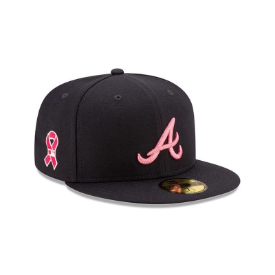 Atlanta Braves Gorra | New Era MLB Mother's Day 59fifty Fitted Cap Mexico - Azules